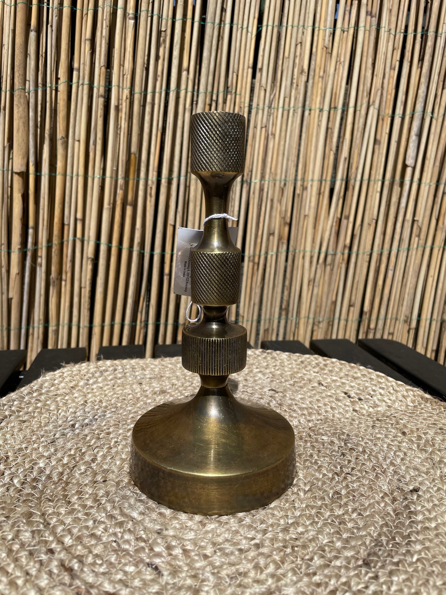 Antiek bronzen kandelaar