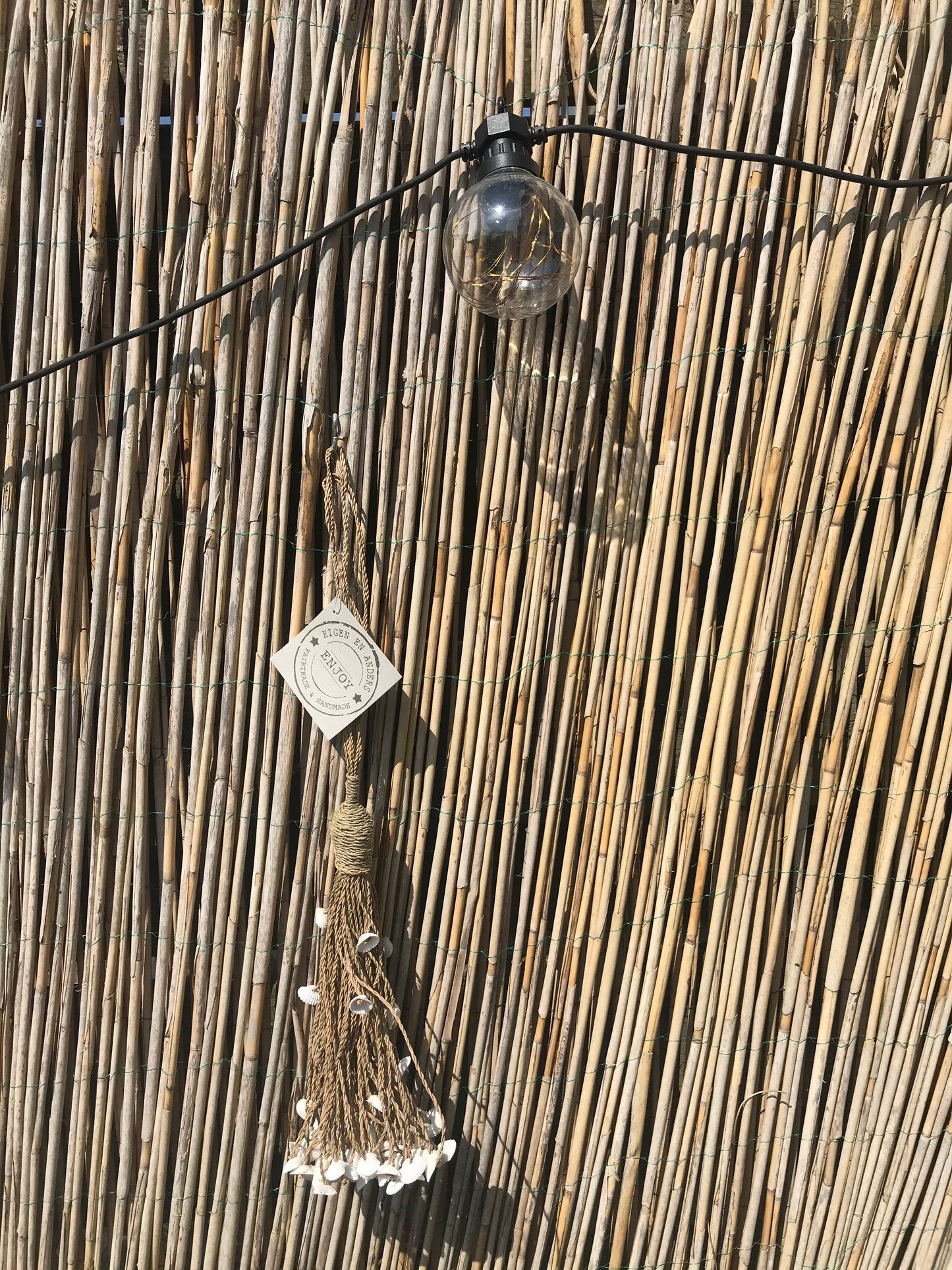 Tuin slinger schelpjes
