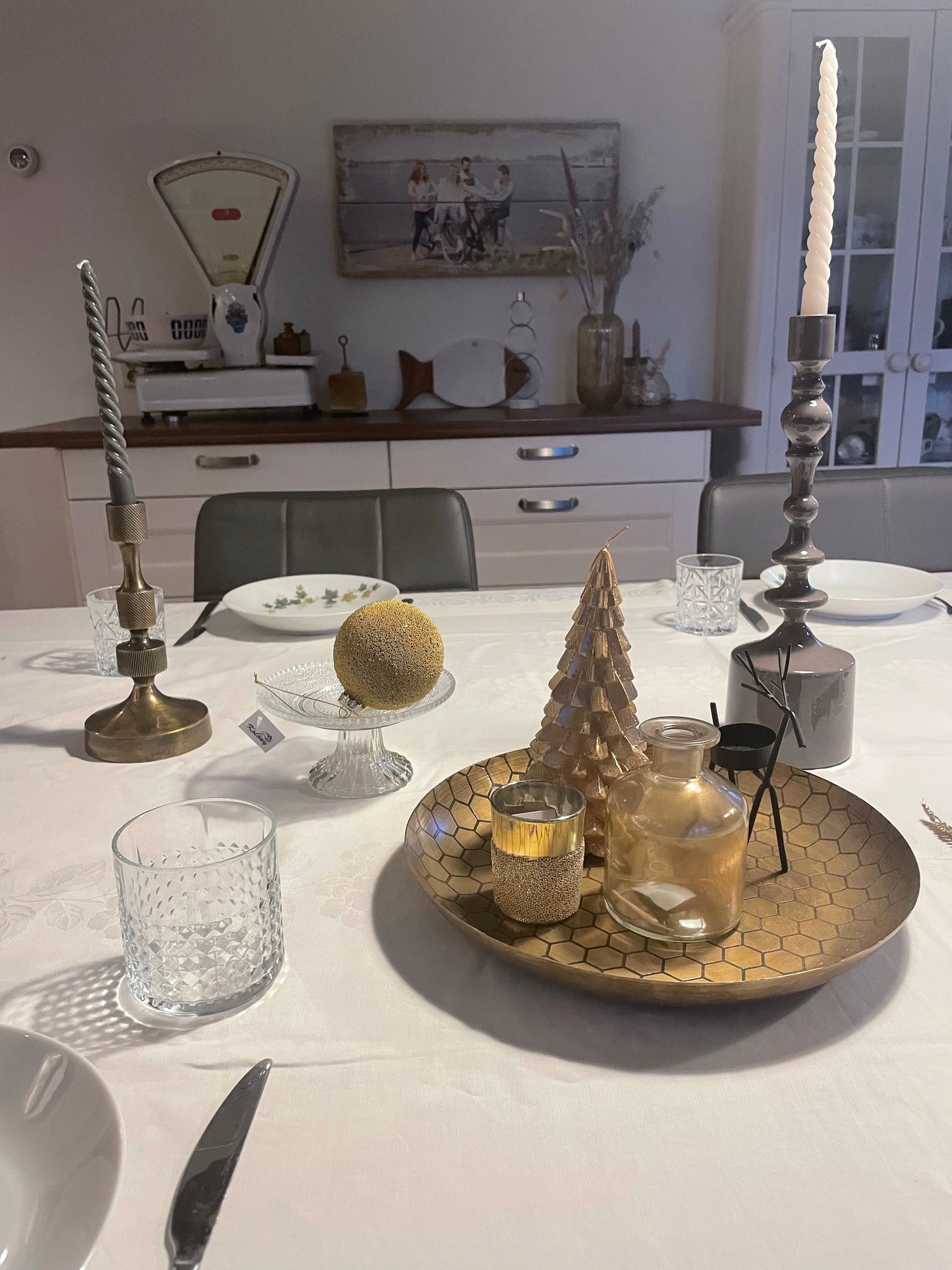 Stijlvolle Kandelaar beige