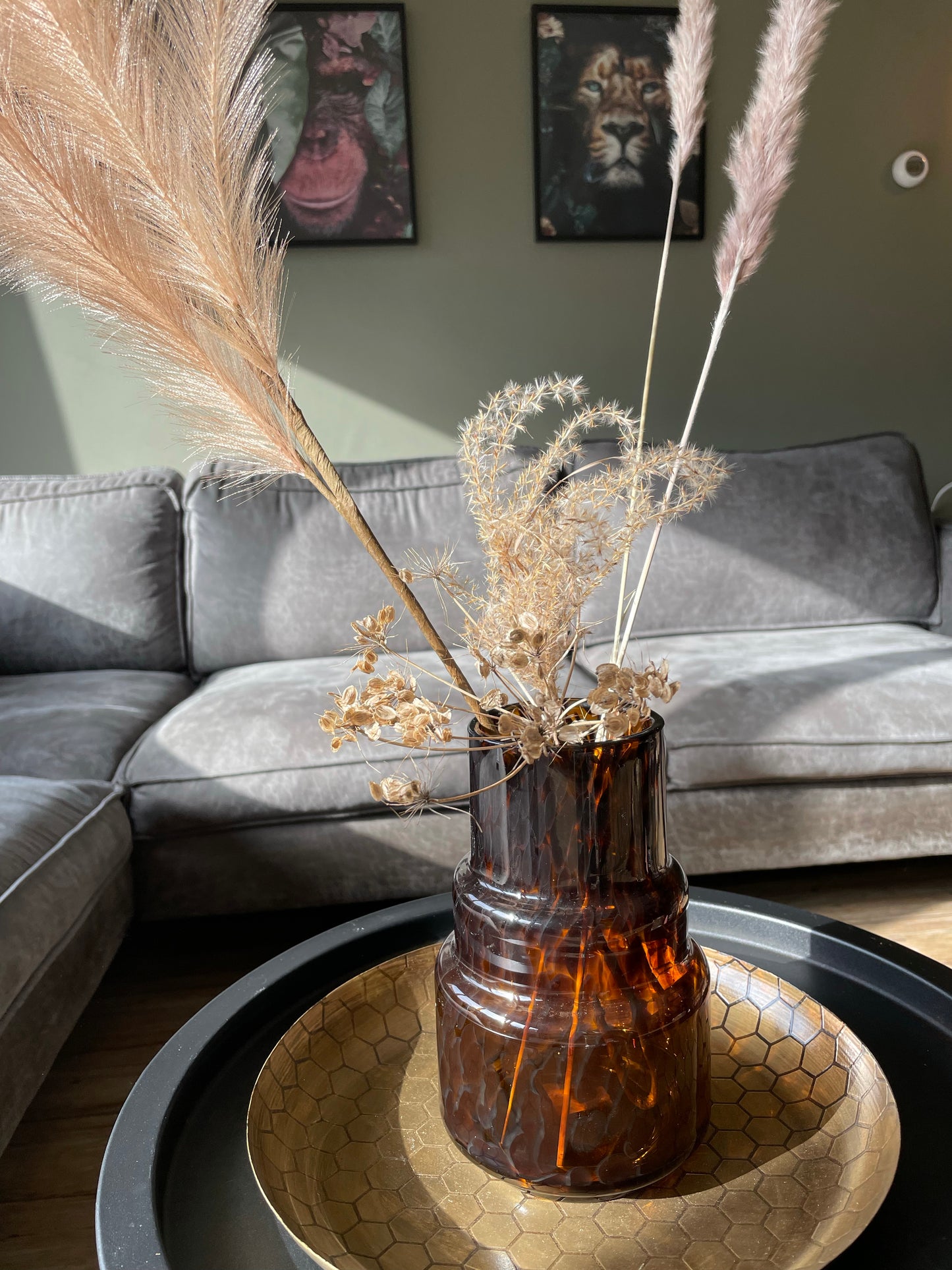 Cheetah vase