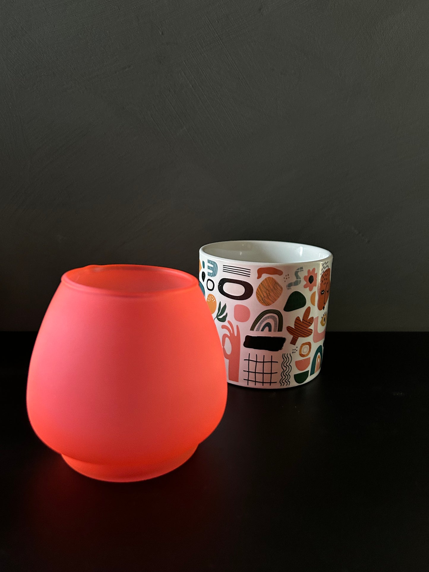 NEON oranje vaasje