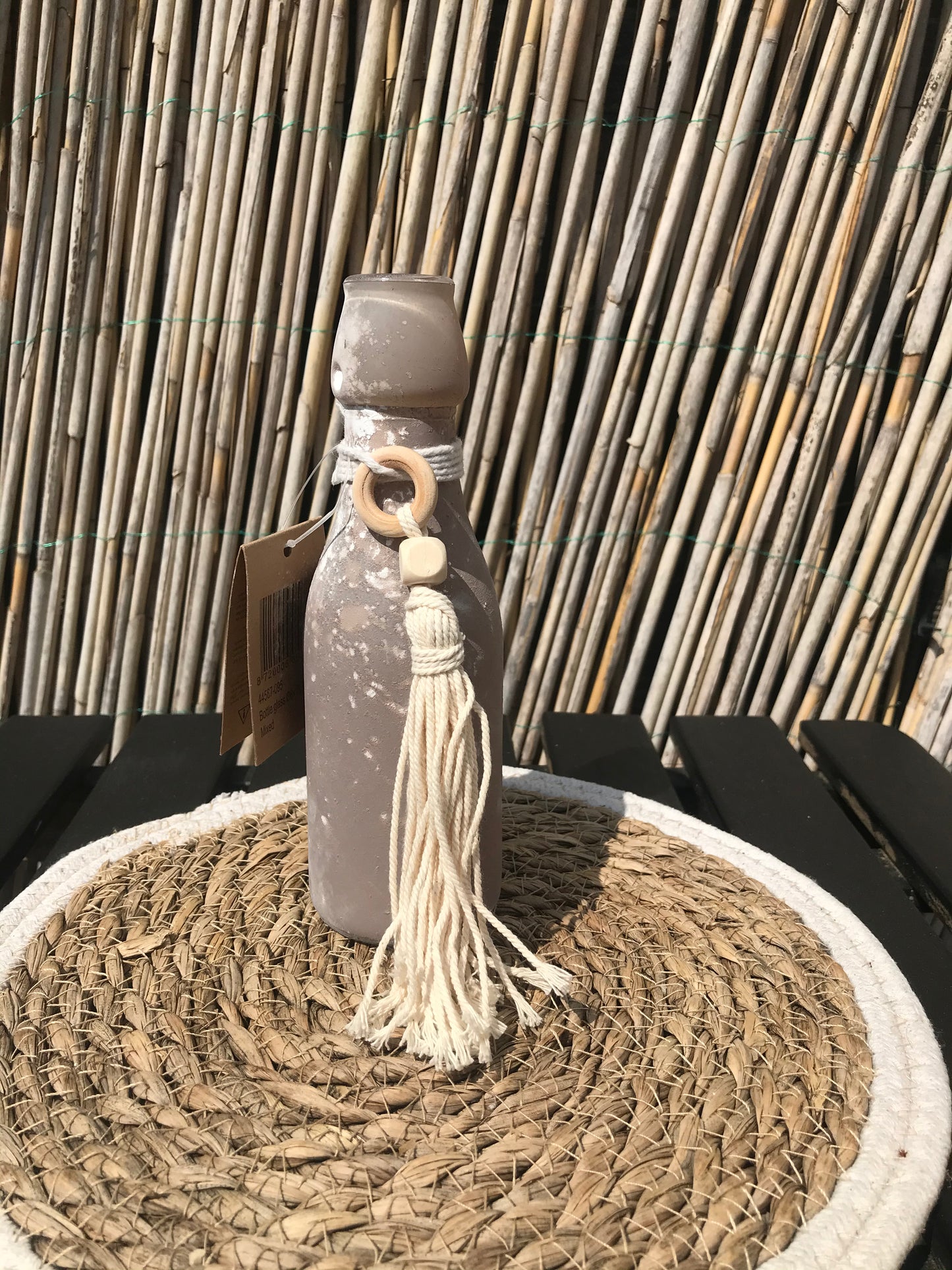 Zomers beige flesje