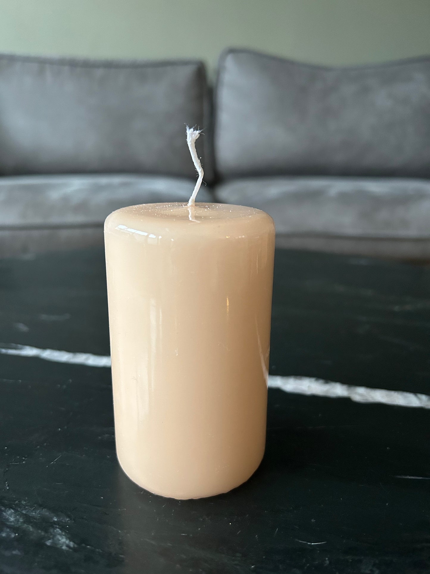 Glans kaars apricot
