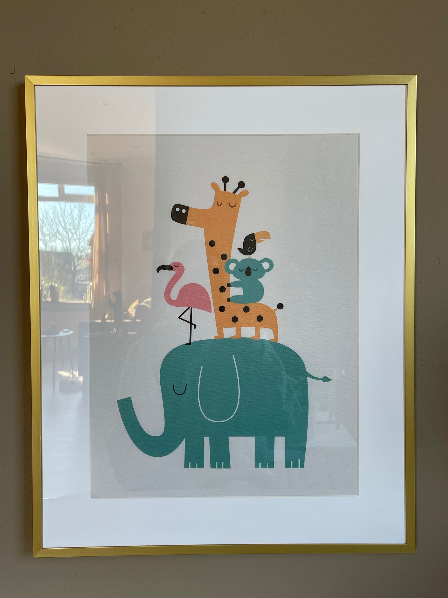 Poster diertjes voor babykamer