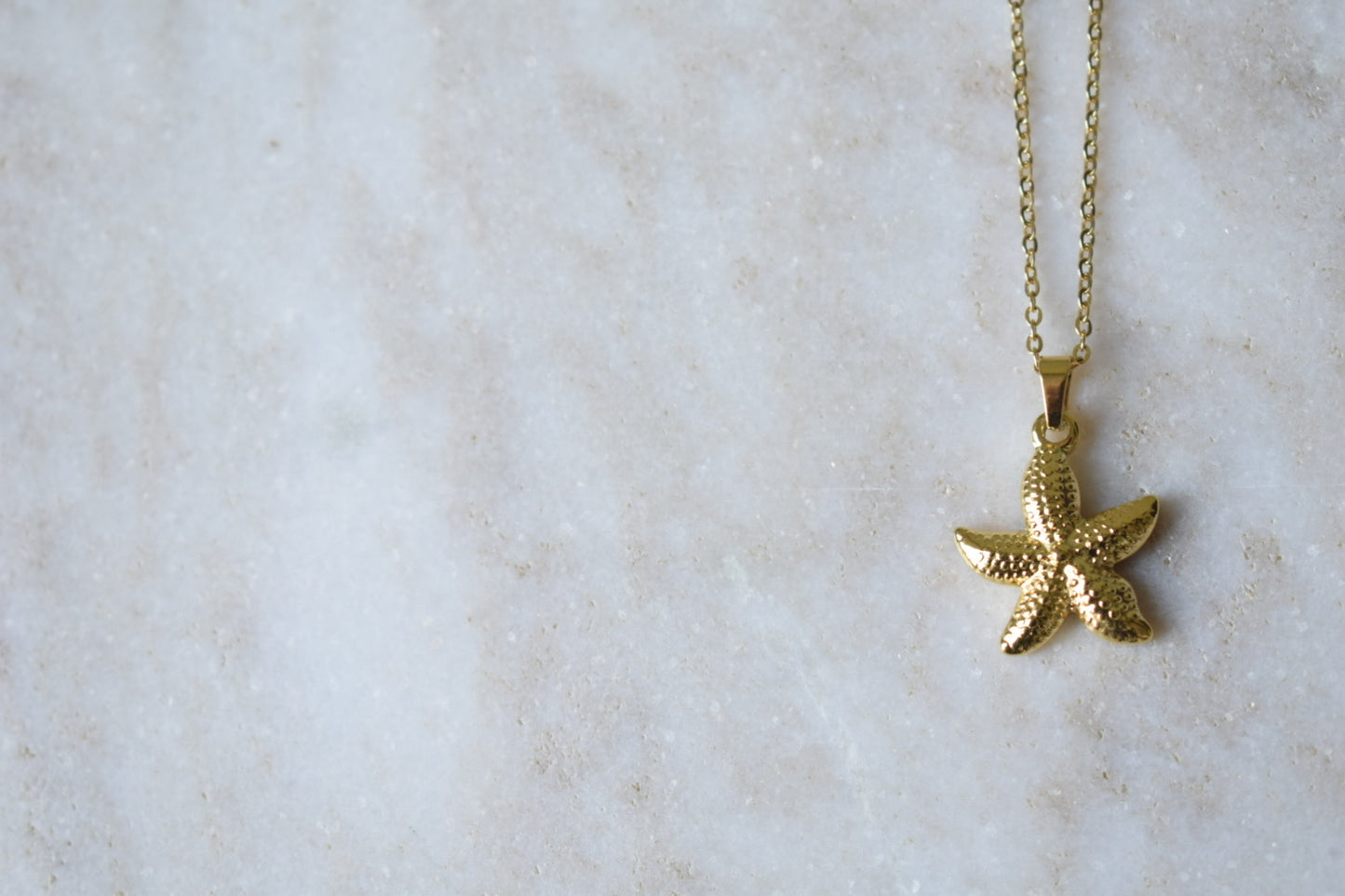 Formentera Starfish Necklace Gold