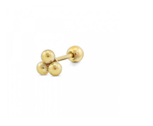 Bolletjes piercing/ knopje