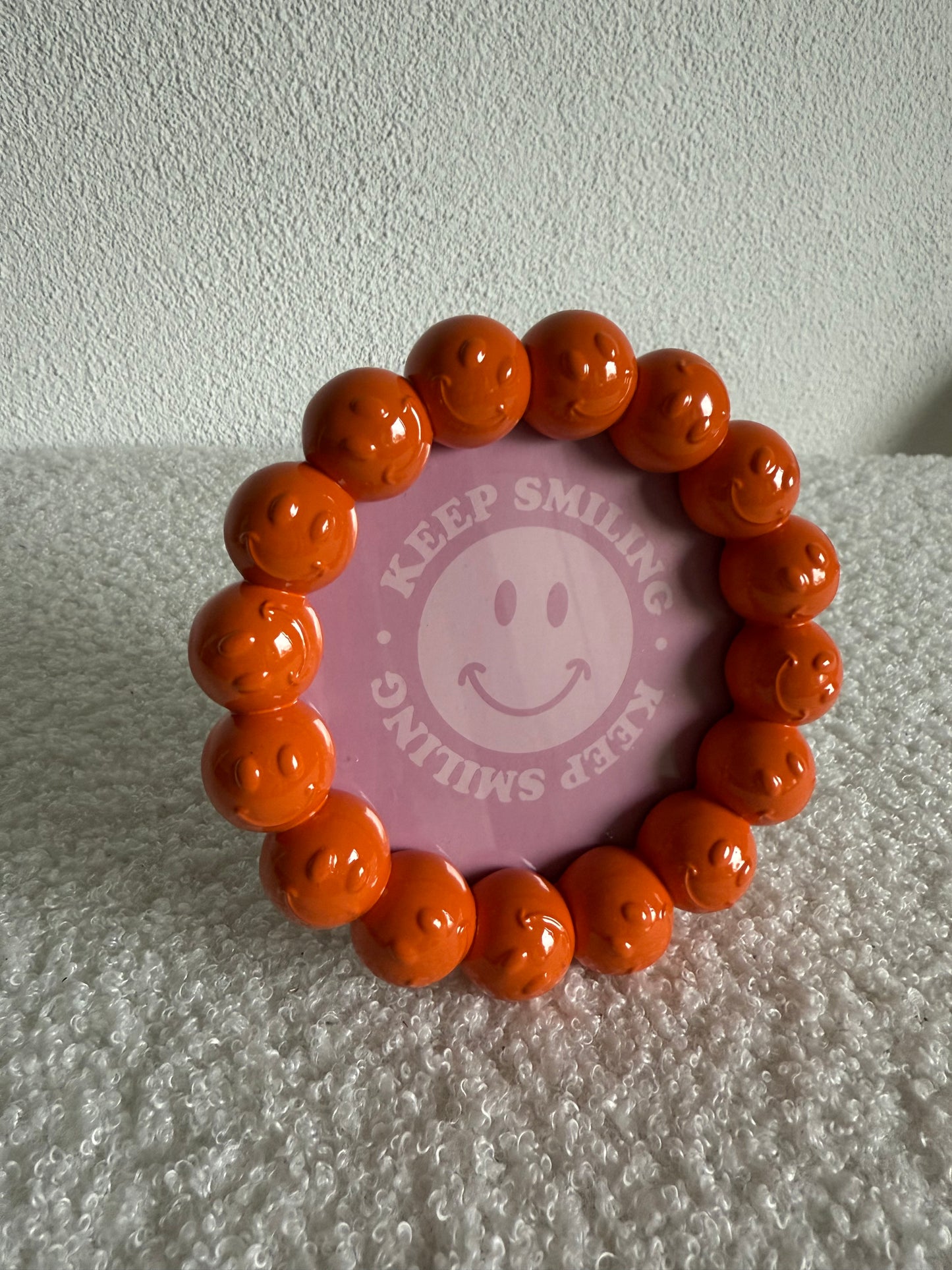 Oranje Smiley Keep Smiling