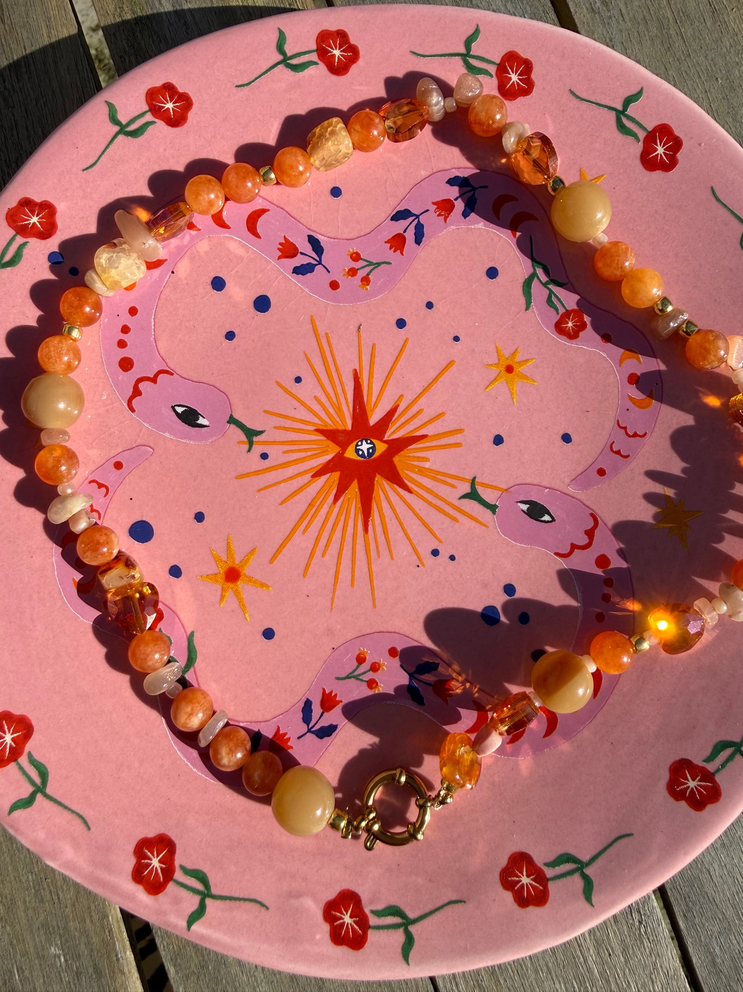 Oranje ketting