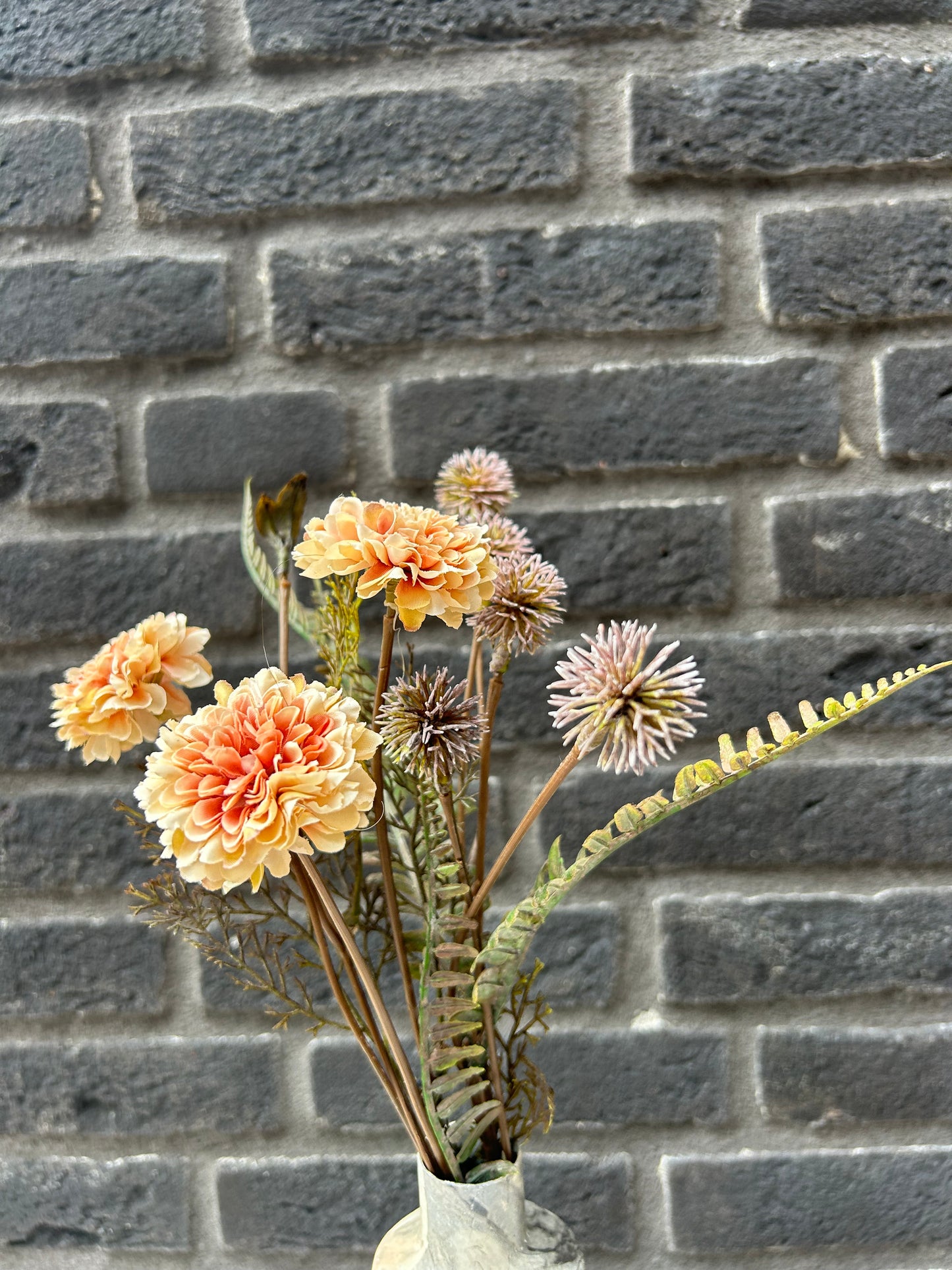 Chrysanthemum Zijden bloemen peach