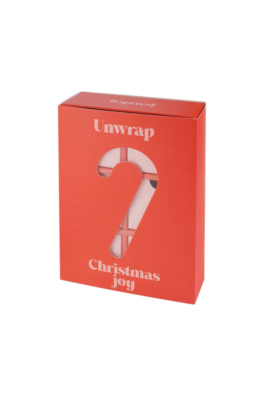 Adventskalender zuurstok - Rood