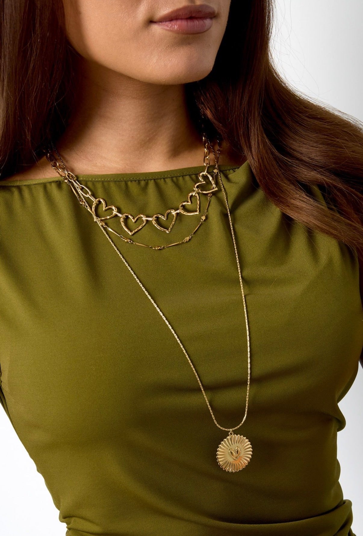 Lange ketting hart