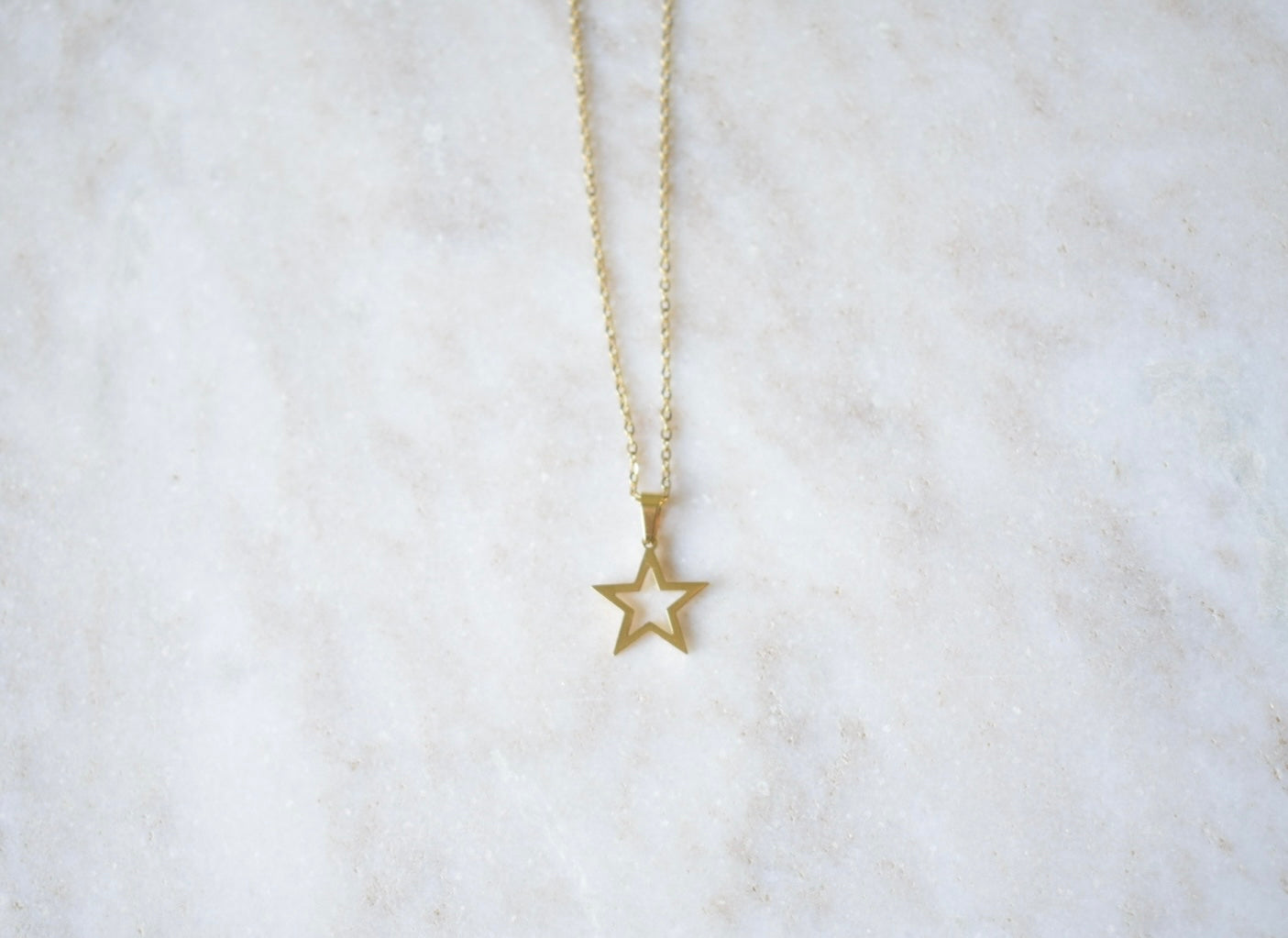 Lanzarote Star Necklace Gold