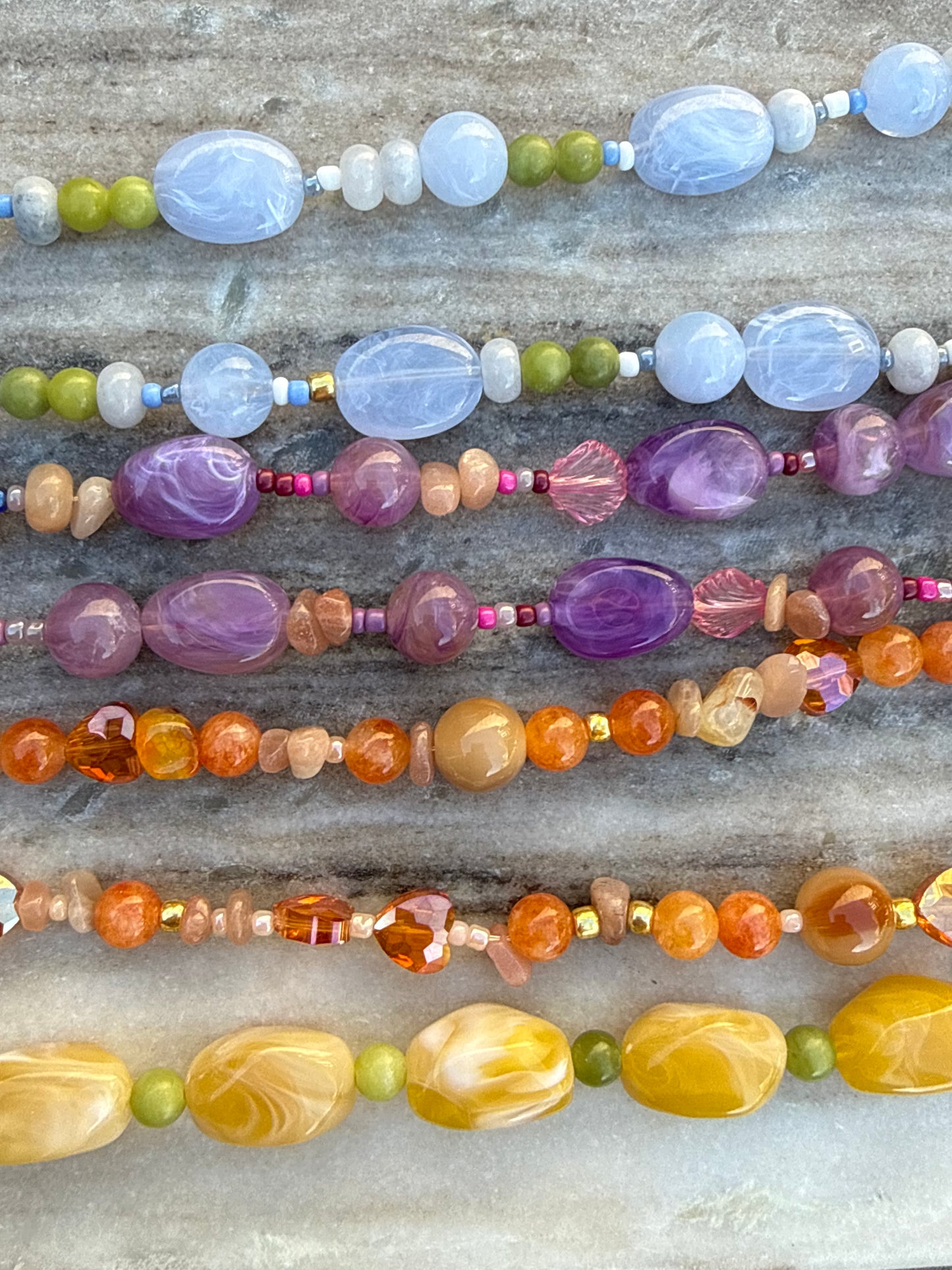 Blauwe ketting