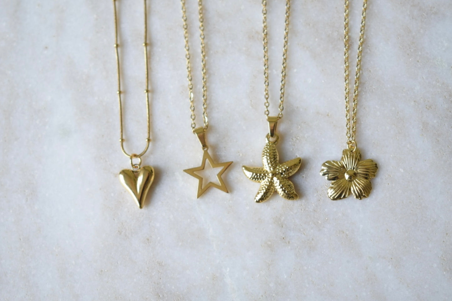 Lanzarote Star Necklace Gold