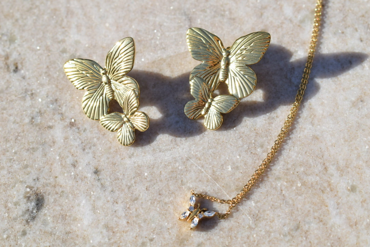 Maspalomas Butterfly Earrings Gold