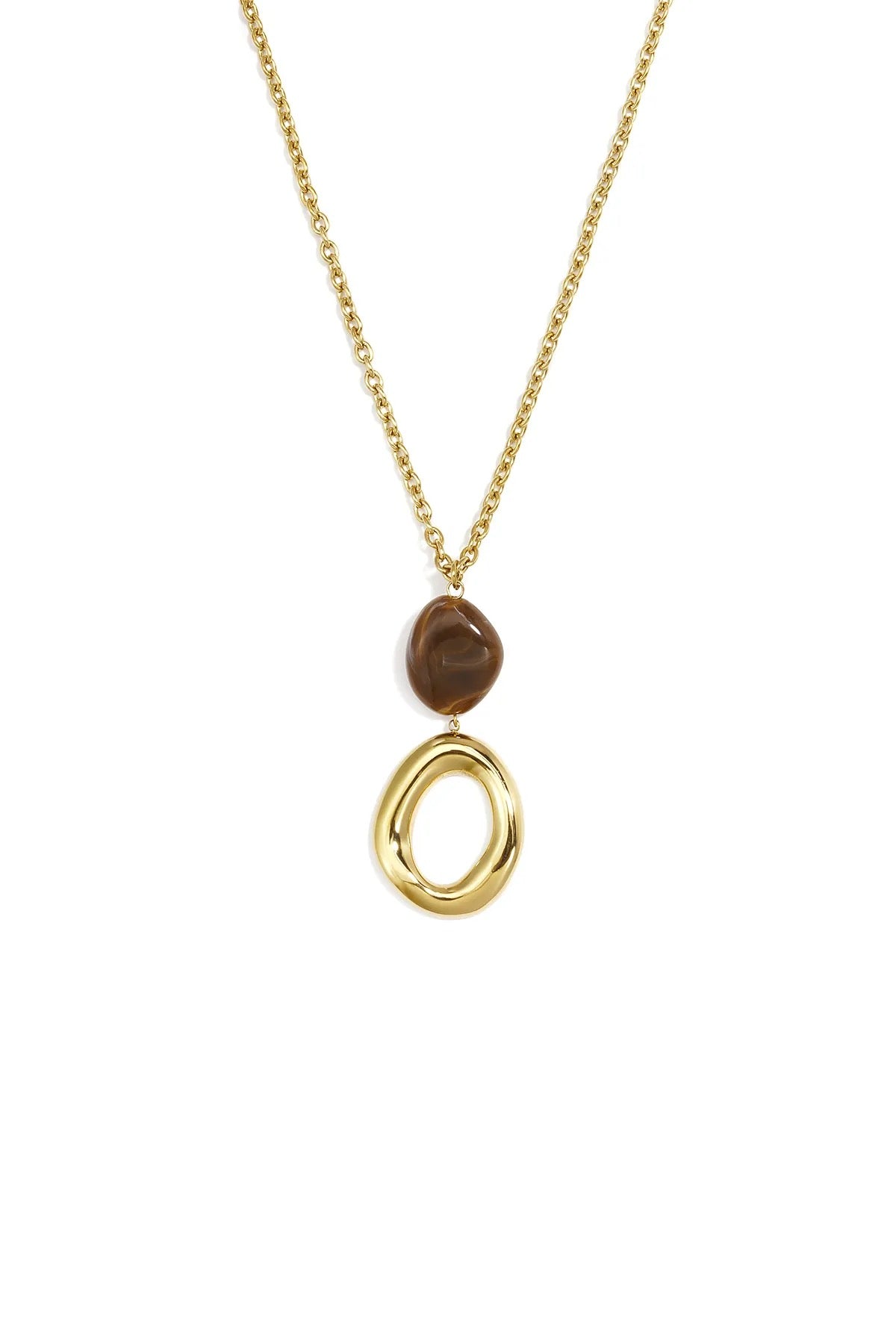 Ketting Bruine Kraal en Ovaal