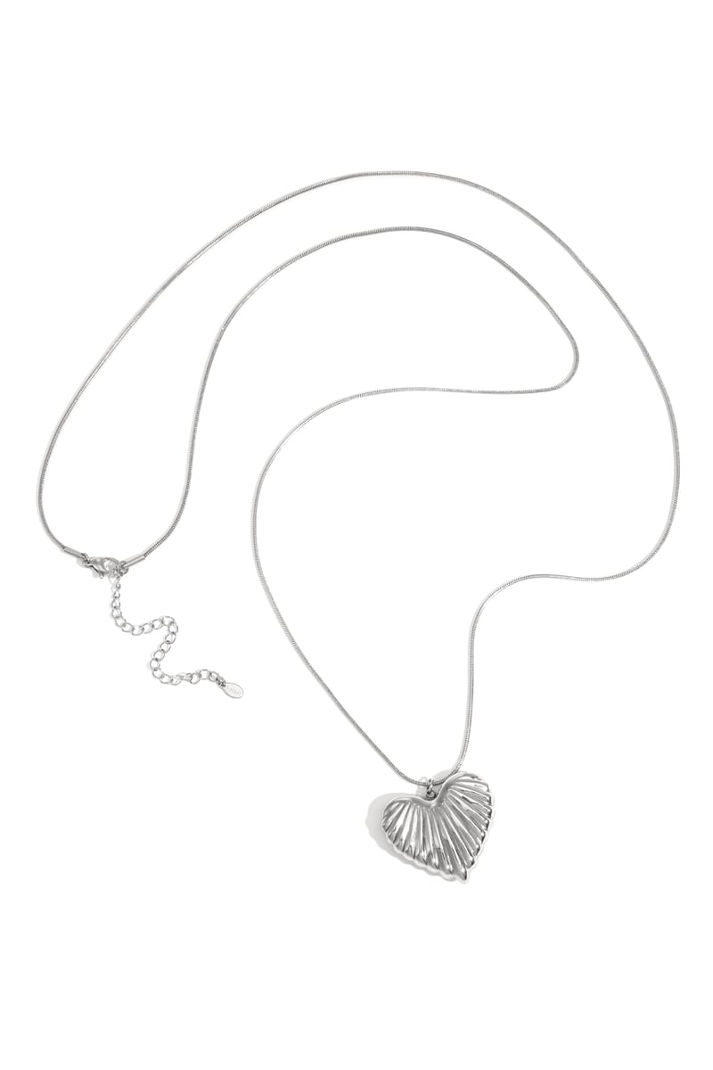 Stainless Steel Long Necklaces Heart Casual Daily Simple Series Women's jewelry