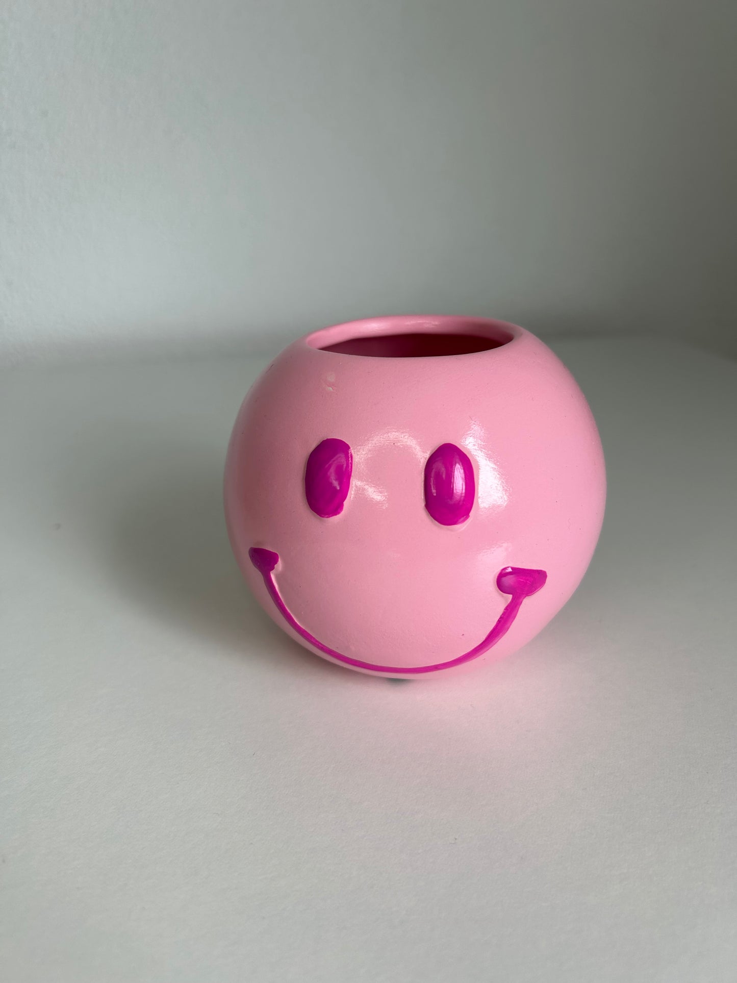 Pink Smiley Potje