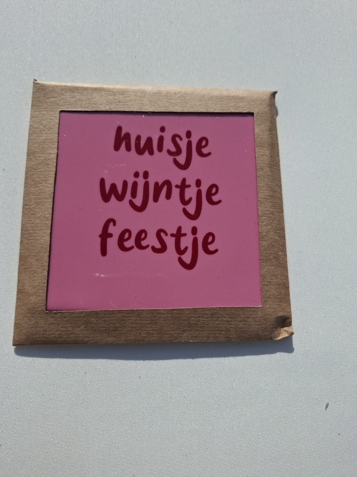 Tegeltje Huisje Wijntje Feestje