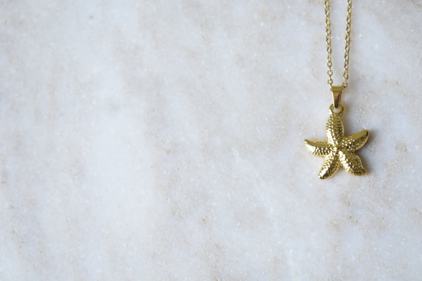 Formentera Starfish Necklace Gold