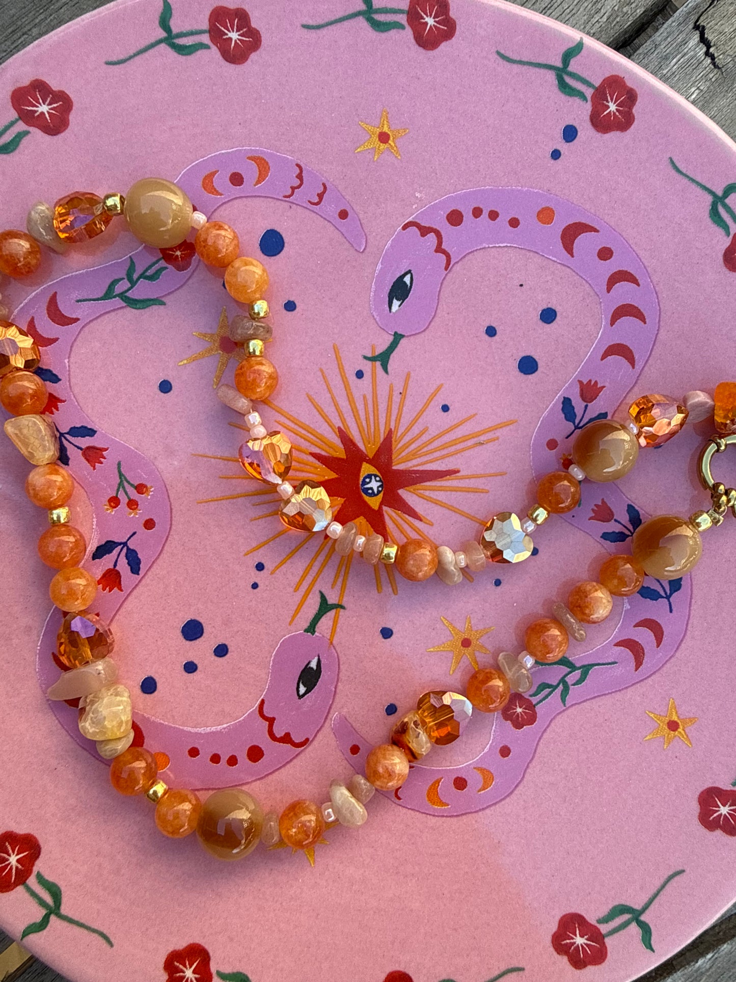 Oranje ketting