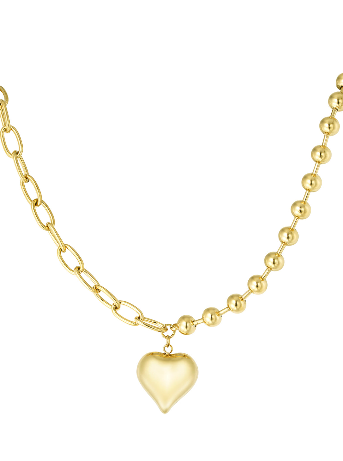 Big Heart Ketting Bold Goud