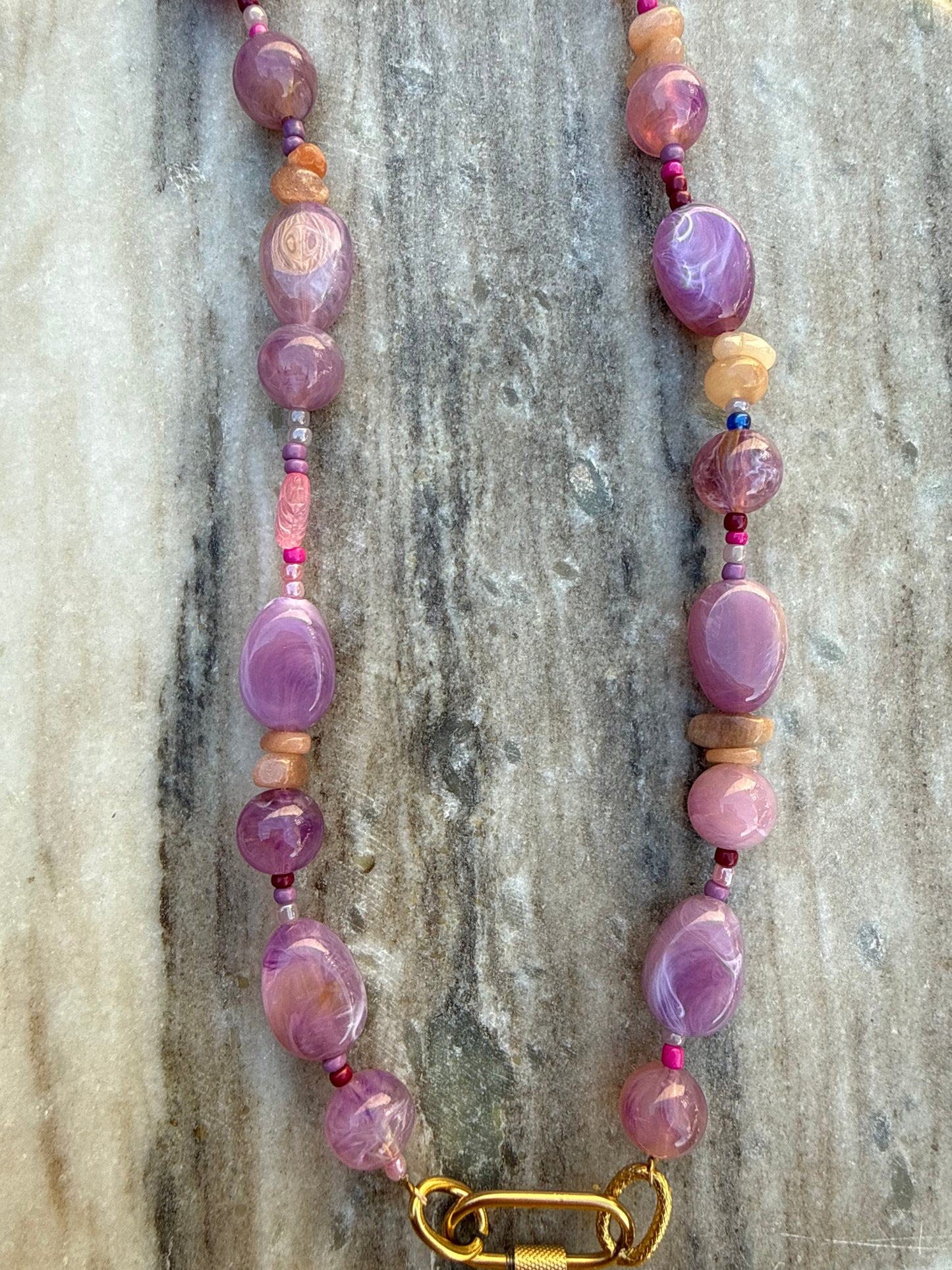 Lila paars ketting