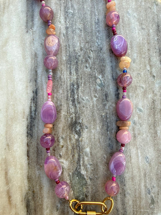 Lila paars ketting