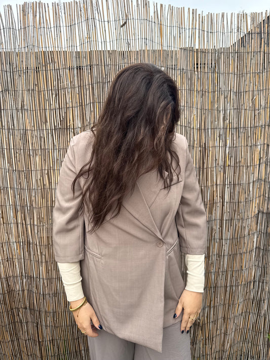 Blazer Taupe korte mouw